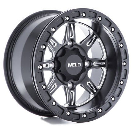 Weld UTV RF Series Cheyenne U511 15x10 Cheyenne Beadlock 4x136 5BS Satin BLK MIL Weld Wheels - Cast