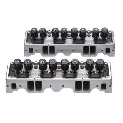 Edelbrock 1Pr Cyl Head E-210 SBC 64cc Perf RPM (Complete Pair)