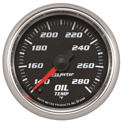 Autometer Pro-Cycle Gauge Oil Temp 2 1/16in 140-280f Digital Stepper Mo AutoMeter Gauges