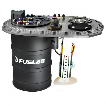 Fuelab Quick Service Surge Tank w/No Lift Pump & Dual 340LPH Pumps - Titanium