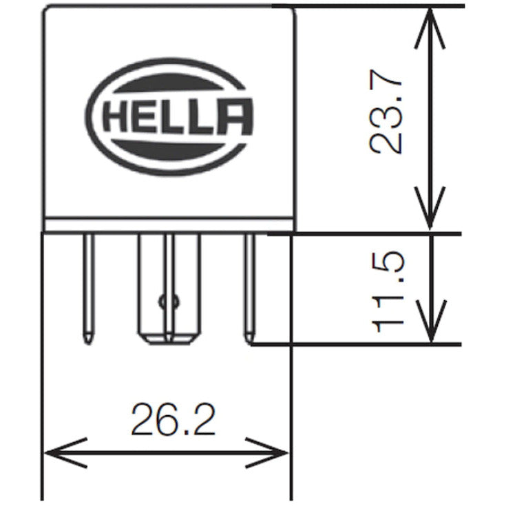 Hella Relay 12V 20/40A Spdt Res Hella Light Accessories and Wiring