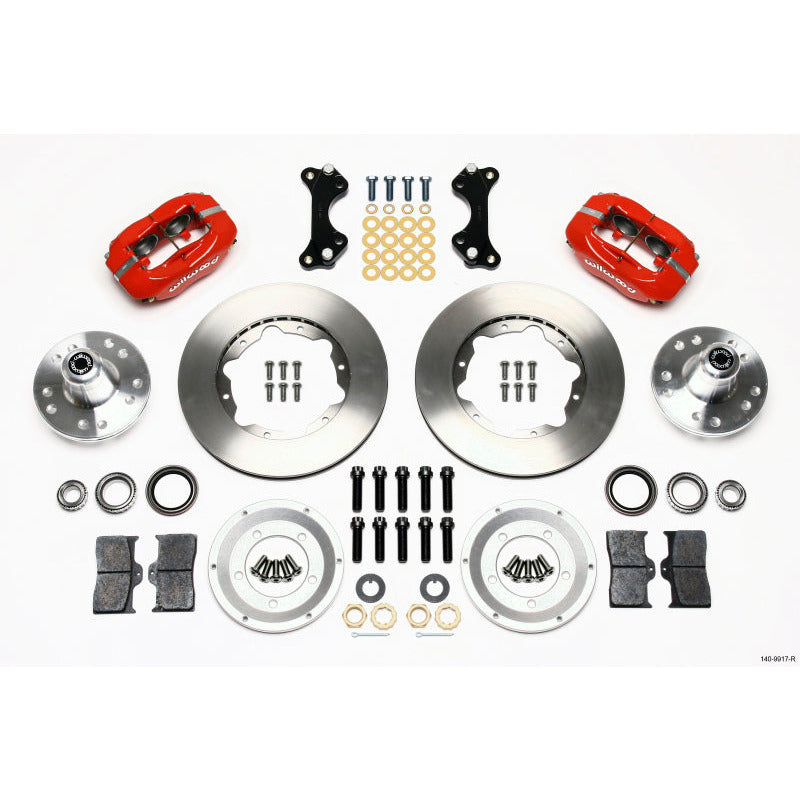 Wilwood Forged Dynalite Front Kit 11.00in Red WWE ProSpindle Wilwood Big Brake Kits