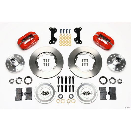 Wilwood Forged Dynalite Front Kit 11.00in Red WWE ProSpindle Wilwood Big Brake Kits