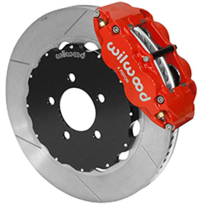 Wilwood 03-11 Crown Victoria Forged Narrow Superlite 6R Front Brake Kit w/ Slotted GT Rotor - Red Wilwood Big Brake Kits