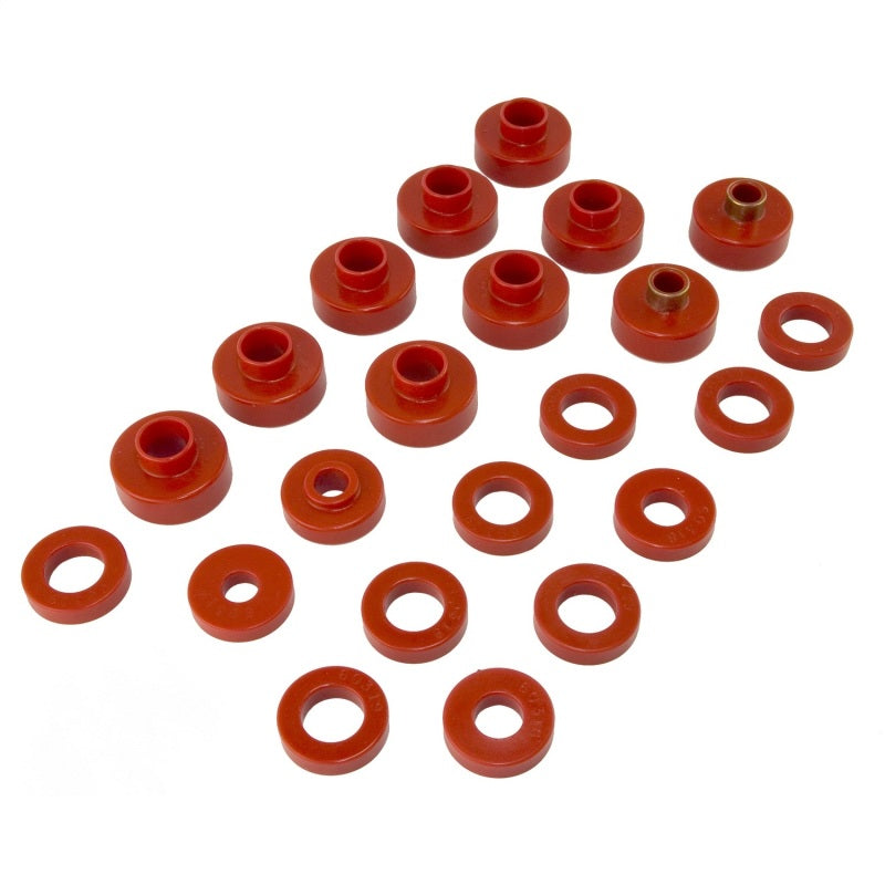 Rugged Ridge Body Mount Kit Red 76-79 22 Pieces Rugged Ridge Body Side Moldings