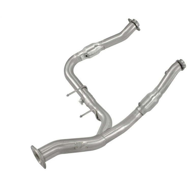 aFe Twisted Steel 3in-3.5in Y-Pipe SSS Exhaust w/ Cats 11-14 Ford F-150 EcoBoost V6-3.5L (tt) aFe Headers & Manifolds