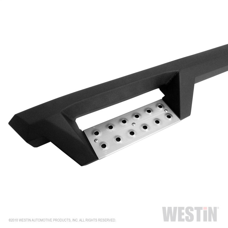 Westin/HDX 07-18 Chevrolet Silverado 2500 6.5ft Drop Wheel to Wheel Nerf Step Bars - Textured Black