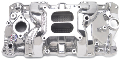 Edelbrock Perf RPM Manifold Polished