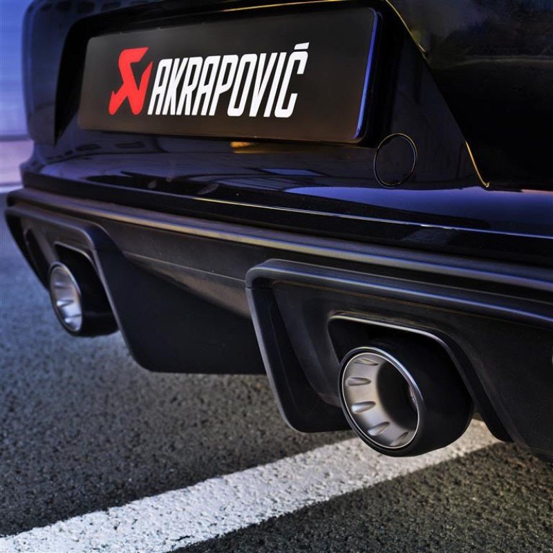 Akrapovic 2020+ Porsche Cayman GT4 (718) Tail Pipe Set (Black Coated Titanium) Akrapovic Tips
