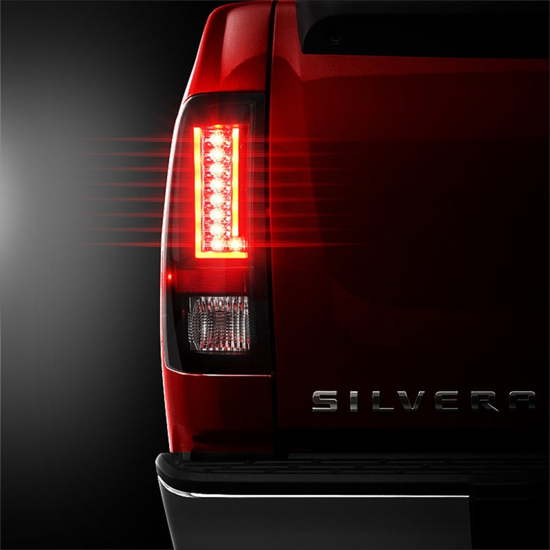 Spyder 07-13 Chevy Silverado (Exc 2010 Model) Verison 2 LED Tail Lights ALT-YD-CS07V2-LED-BSM