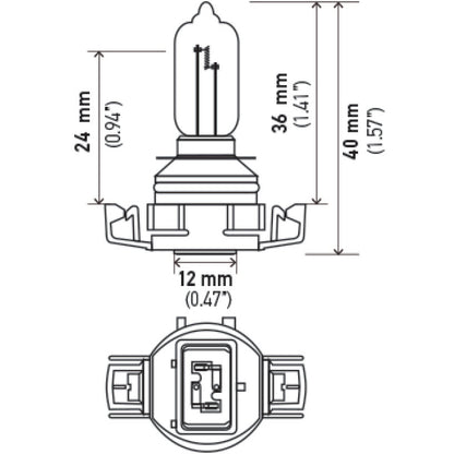 Hella H16/9009 12V 35W Xenon White XB Bulb (Pair) Hella Driving Lights