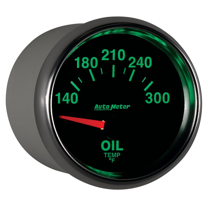 Autometer GS 52mm 140-300 Deg F Short Sweep Electronic Oil Temperature Gauge AutoMeter Gauges