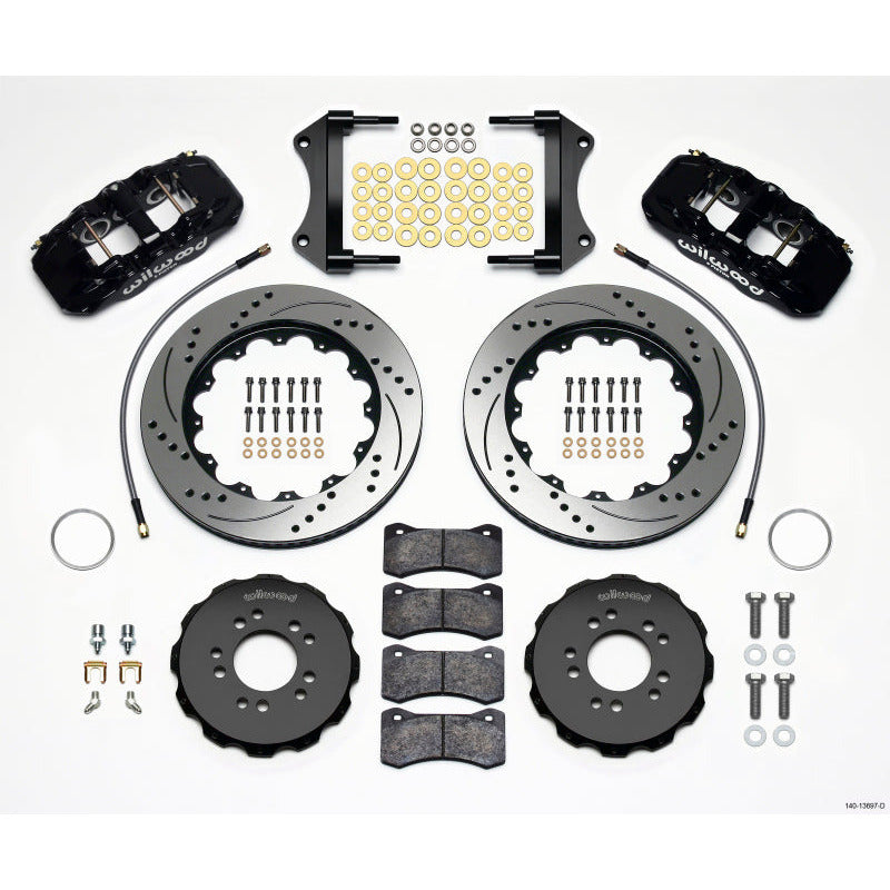 Wilwood AERO6 Front Hat Kit 14.25 Drilled 2014-Up Corvette C7 w/Lines Wilwood Big Brake Kits