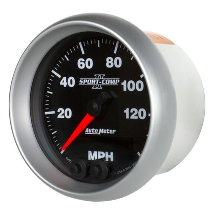 Autometer Sport-Comp II 3-3/8in 0-140MPH In-Dash Electronic GPS Programmable Speedometer AutoMeter Gauges