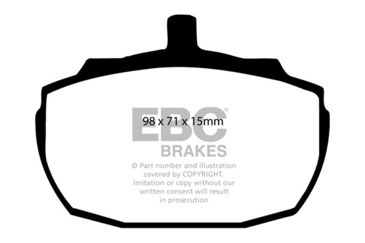 EBC 91-93 Morgan 4/4 1.6 Greenstuff Front Brake Pads