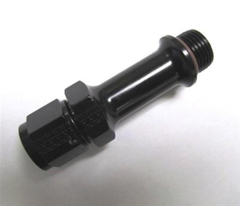 Fragola -8AN x 7/8-20 Carb Adapter Long 3in - Black