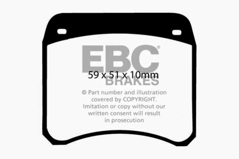 EBC 63-69 Rover Mini Cooper Greenstuff Front Brake Pads