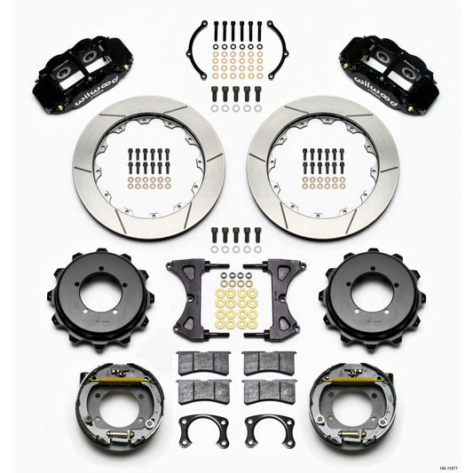 Wilwood Narrow Superlite 4R Rear Kit 12.88in Speedway Eng Floater w/ New Style End Wilwood Big Brake Kits