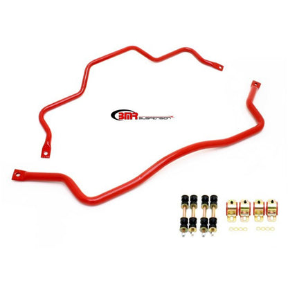 BMR 93-02 F-Body Front & Rear Sway Bar Kit w/ Bushings - Red BMR Suspension Sway Bars