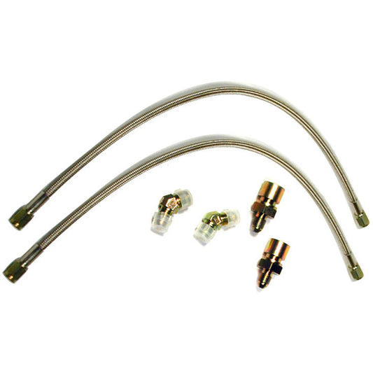 Wilwood Flexline Kit 86-93 Mustang w/ Forged Dynalite or SL6 Front Caliper Wilwood Brake Line Kits