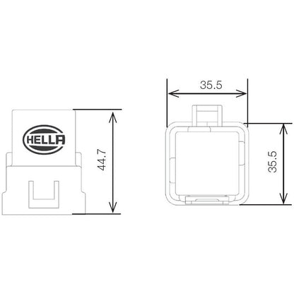 Hella Relay 12V 20/40A Spdt Res Wthr Hella Light Accessories and Wiring