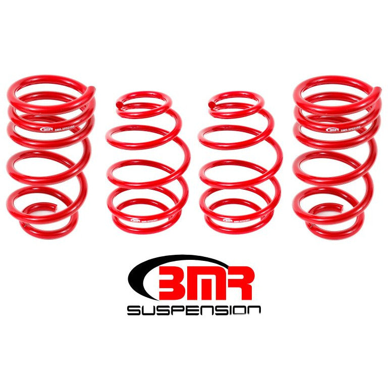 BMR 10-15 5th Gen Camaro V8 Lowering Spring Kit (Set Of 4 Front) - Red BMR Suspension Lowering Springs