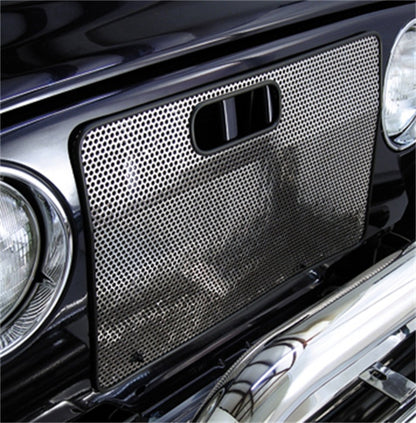 Rugged Ridge 97-06 Jeep Wrangler Stainless Steel Radiator Bug Shield Rugged Ridge Wind Deflectors