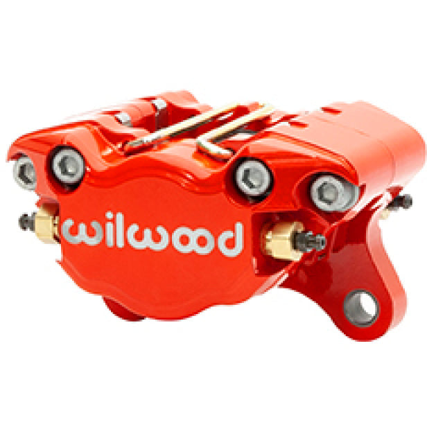 Wilwood Caliper-Dynapro Single 3.75in Mount 1.38in Pistons .38in Disc - Red Wilwood Brake Calipers - Perf