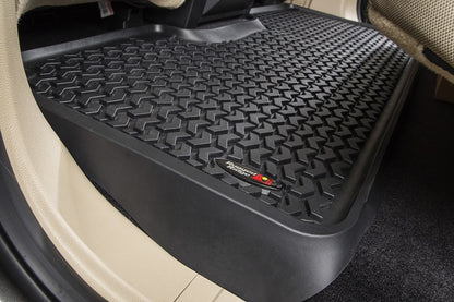 Rugged Ridge Floor Liner Rear Black 2015-2020 Ford F-150 / Raptor / Super Crew Rugged Ridge Floor Mats - Rubber