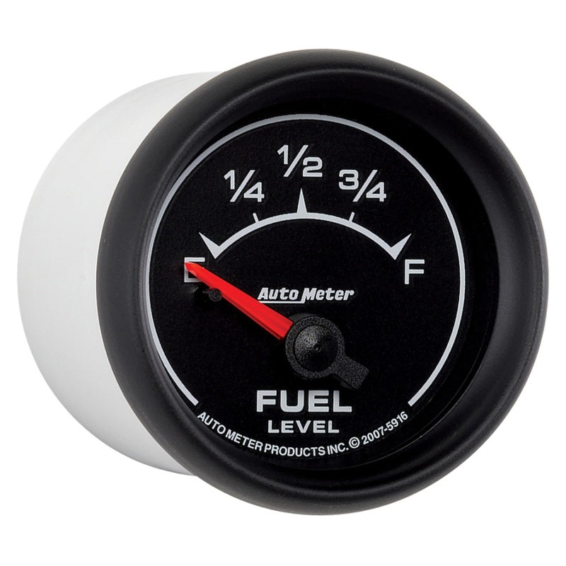 AutoMeter Gauge Fuel Level 2-1/16in. 240 Ohm(e) to 33 Ohm(f) Elec Es AutoMeter Gauges