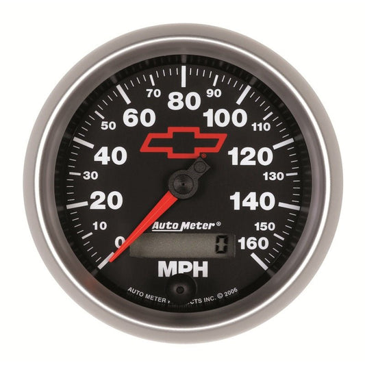 Autometer Speedometer 3-3/8in, 0-160 MPH, Elec. Programmable - Bowtie Black AutoMeter Gauges