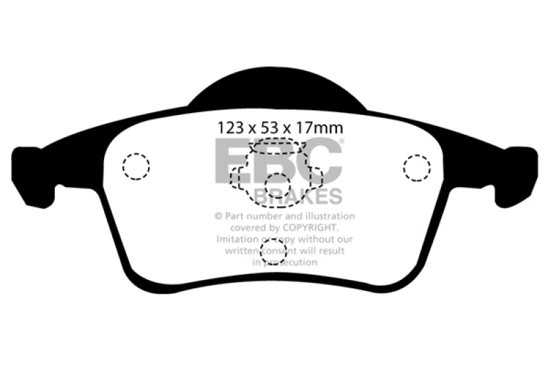 EBC 01-05 Volvo S60 2.3 Turbo T5 Greenstuff Rear Brake Pads