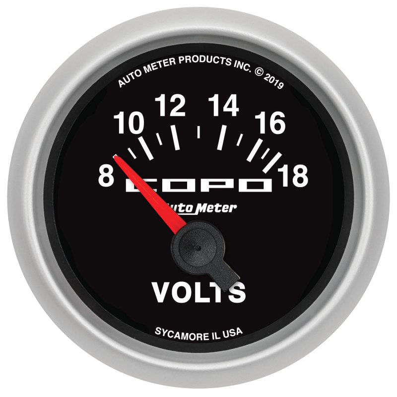 Autometer 52mm 18V Electric Voltmeter Chevrolet COPO Camaro AutoMeter Gauges