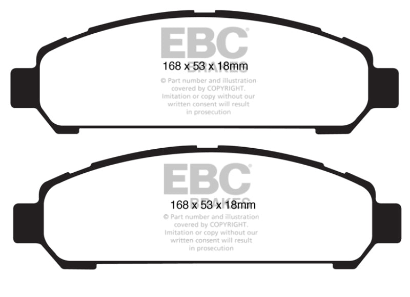 EBC 08+ Toyota Venza 2.7 Redstuff Front Brake Pads