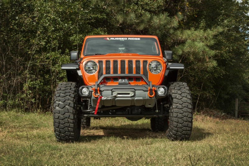 Rugged Ridge 18-21 Jeep Wrangler/Gladiator (JL/JT) Venator Modular Bumper - Black Rugged Ridge Bumpers - Steel