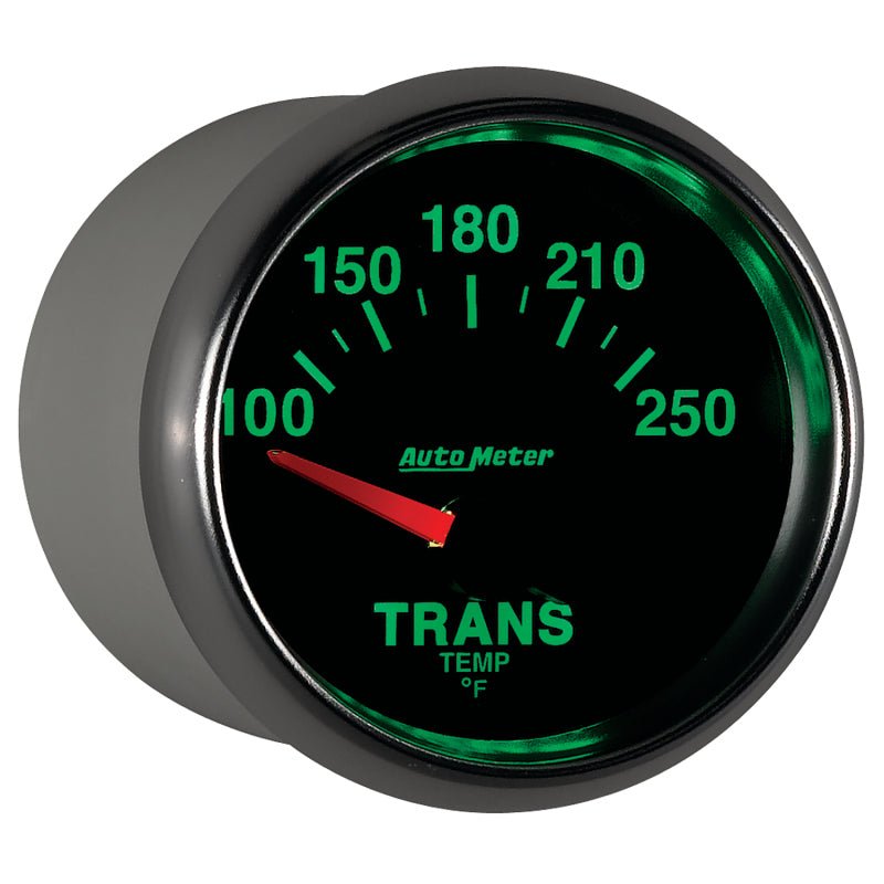 Autometer GS 52mm 100-250 Degree F Short Sweep Electronic Transmission Temperature Gauge AutoMeter Gauges