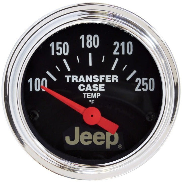 Autometer Jeep 52.4mm Short Sweep Electronic 100-250 Def F Transfer Case Temperature Gauge AutoMeter Gauges