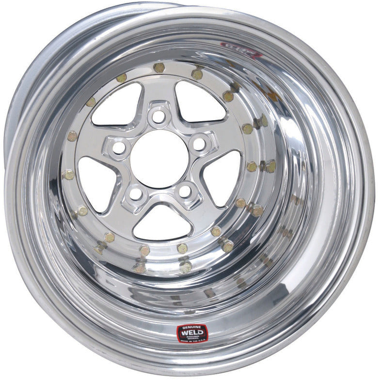 Weld Alumastar 2.0 15x12 / 5x4.75 BP / 3in. BS Polished Wheel - Non-Beadlock Weld Wheels - Forged