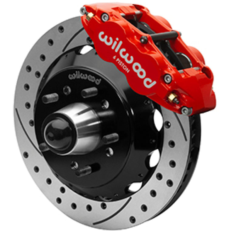 Wilwood Superlite 6R Front Brake Kit for 63-87 Chevy C10 Prospindle13.06 in Diameter, Red Calipers Wilwood Big Brake Kits