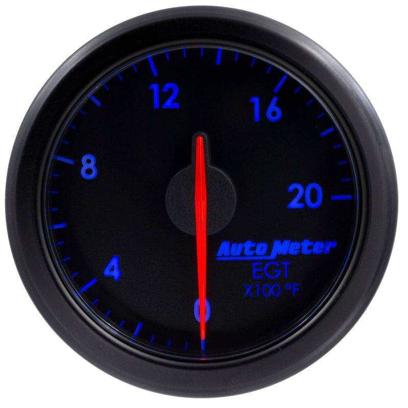 Autometer Airdrive 2-1/16in EGT Gauge 0-2000 Degrees F - Black AutoMeter Gauges