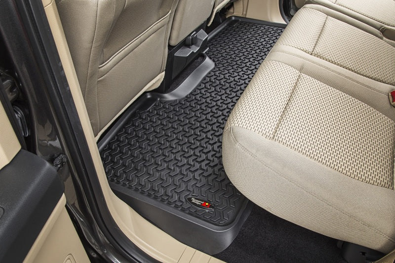 Rugged Ridge Floor Liner Front/Rear Black 2015-2017 Ford F-150 / Raptor Rugged Ridge Floor Mats - Rubber