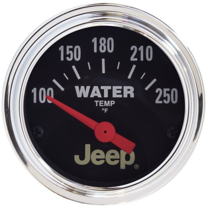 Autometer Jeep 52mm 100-250 Deg F Short Sweep Electronic Water Temperature Gauge AutoMeter Gauges