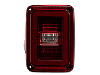 Raxiom 07-18 Jeep Wrangler JK JL Style LED Tail Lights- Black Housing - Red Lens