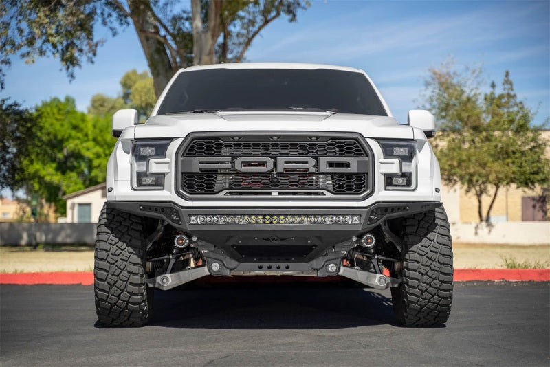 Addictive Desert Designs 17-20 Ford F-150 Raptor Rock Fighter Frame Cut Front Bumper