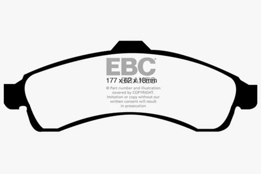 EBC 03-05 Chevrolet SSR 5.3 Greenstuff Front Brake Pads