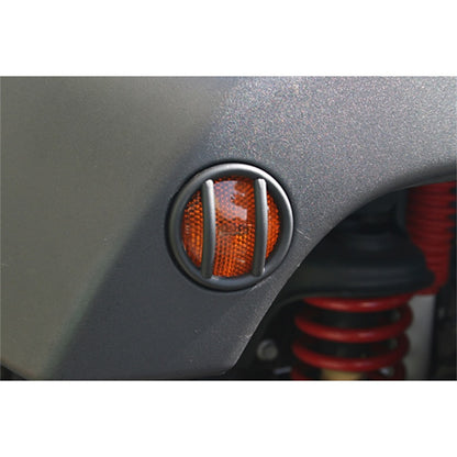 Rugged Ridge 07-18 Jeep Wrangler JK Black Side Marker Light Euro Guards Rugged Ridge Light Covers and Guards