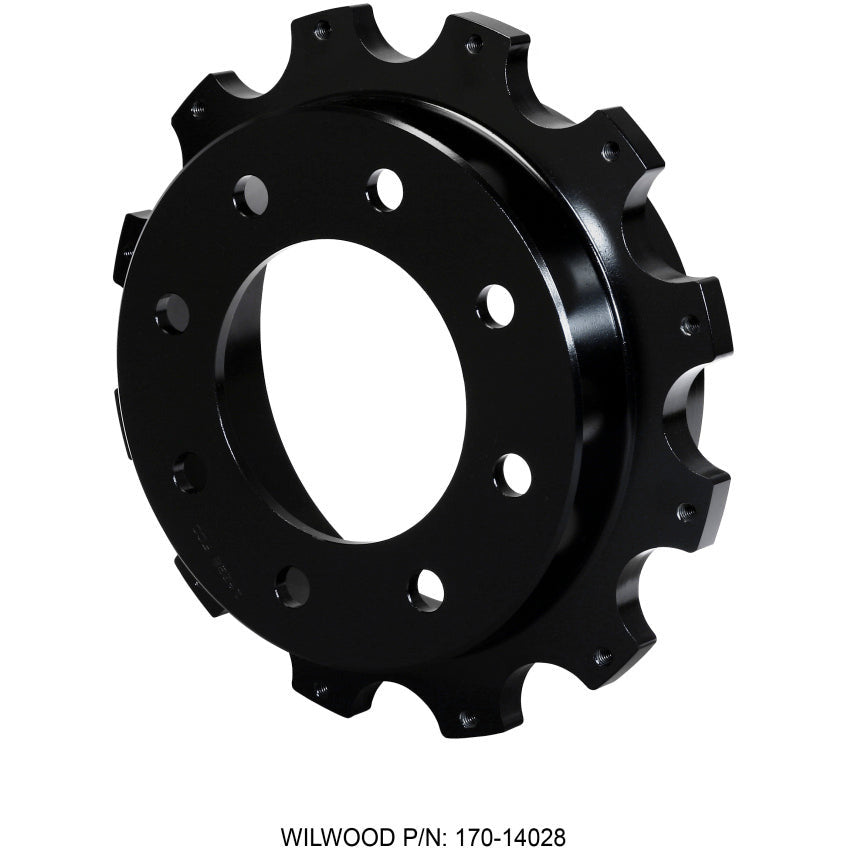 Wilwood Hat-Park Brake 1.78in Offset 8 x 6.50 - 12 on 10.75in Wilwood Brake Rotors - 2 Piece