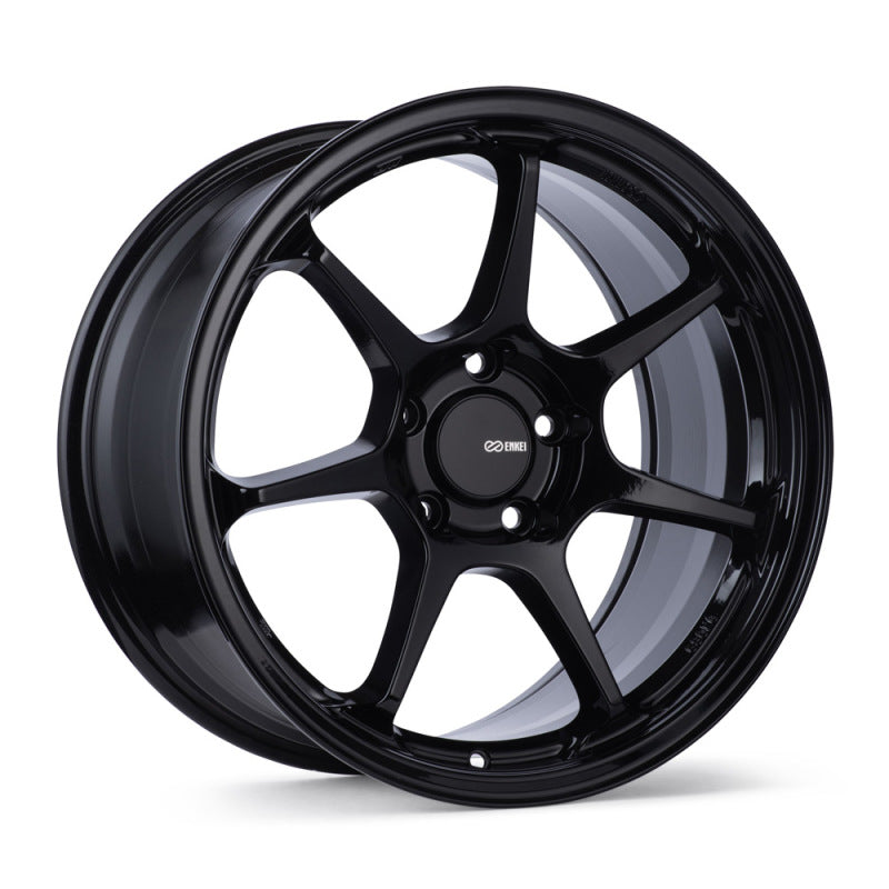 Enkei TS-7 18x9.5 5x120 45mm Offset 72.6mm Bore Gloss Black Wheel Enkei Wheels - Cast