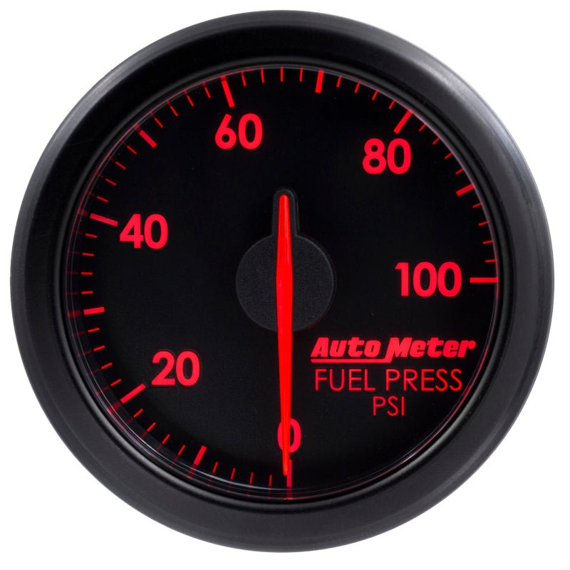 Autometer Airdrive 2-1/6in Fuel Pressure Gauge 0-100 PSI - Black AutoMeter Gauges