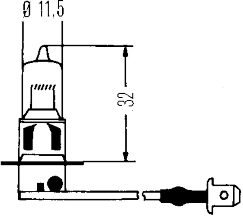 Hella Bulb H3 12V 100W Ylw Str